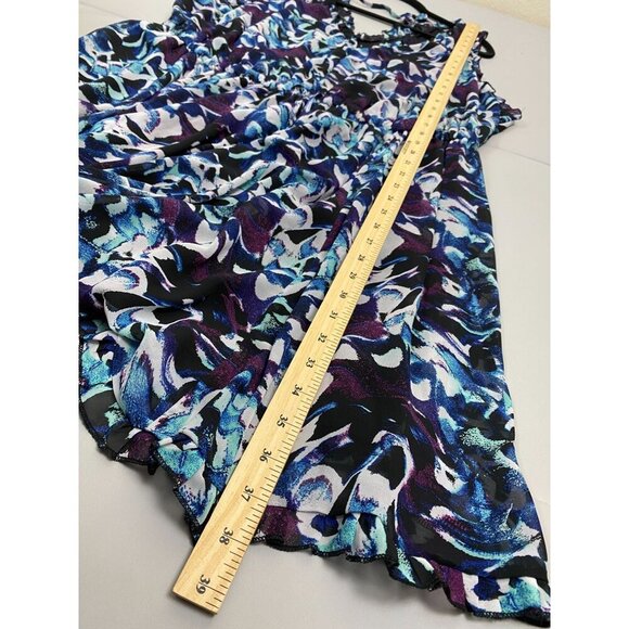 Torrid Mini Chiffon Ruffle Dress Sleeveless Multicolor Size 2X vacation Flowy - Picture 8 of 15